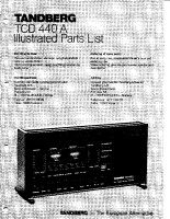 Tandberg TCD-440-A - Service Manual